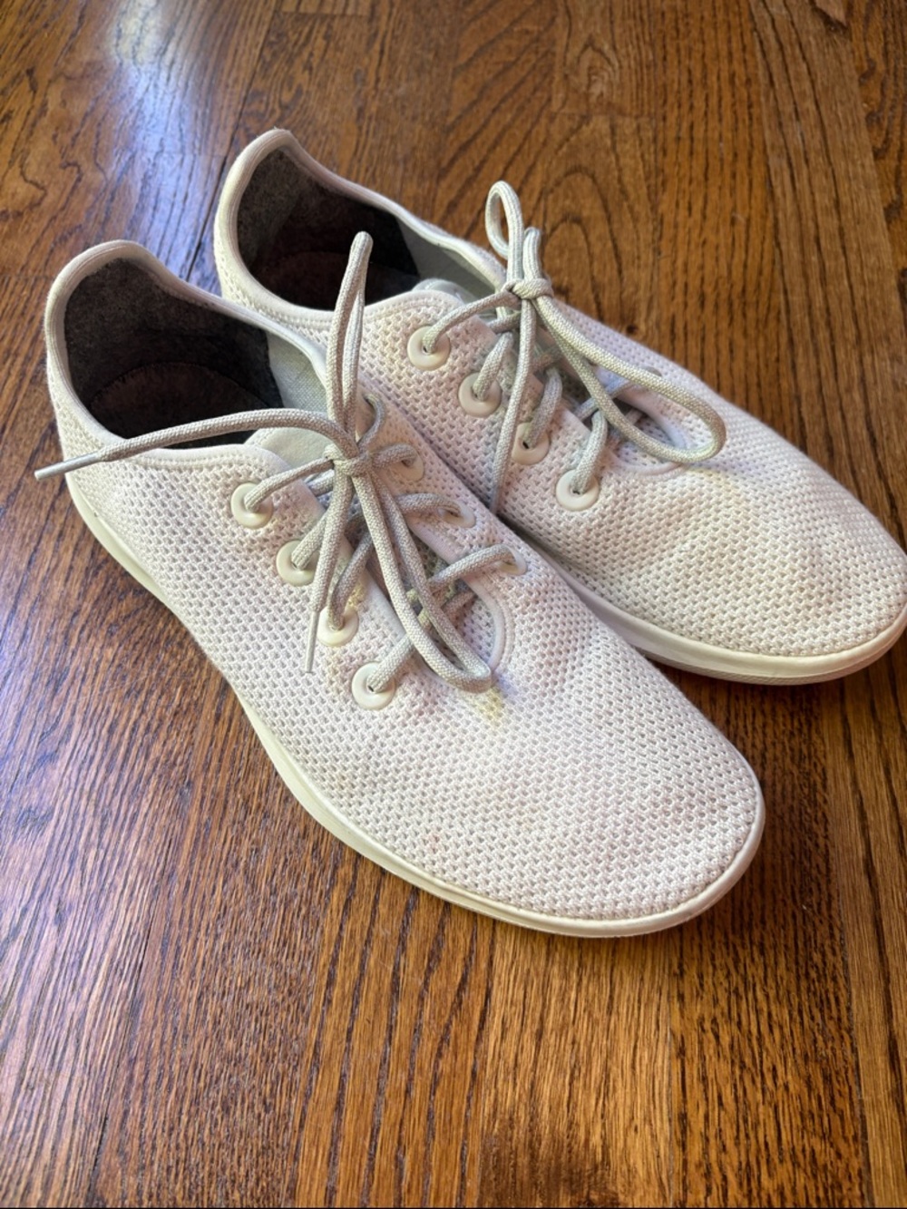 allbirds Men's Knit Lace-Up Sneakers - Cream
